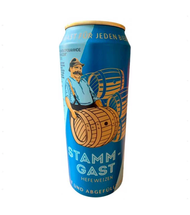 Пиво Stammgast Hefeweissbier світле нефільтроване 5% 0,5л