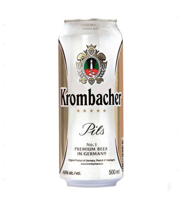 Пиво Krombacher светлое фильтрованное 4,8% 0,5л