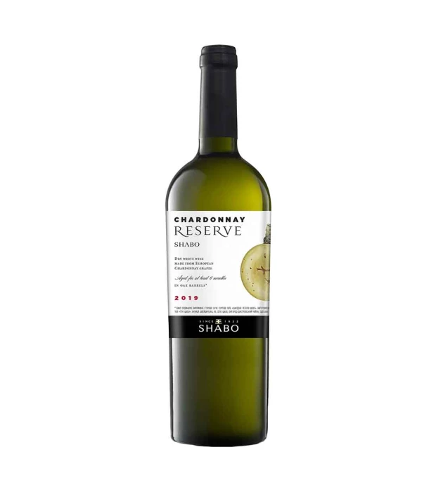 Вино Shabo Reserve Шардоне біле сухе 0,75л 9-13%