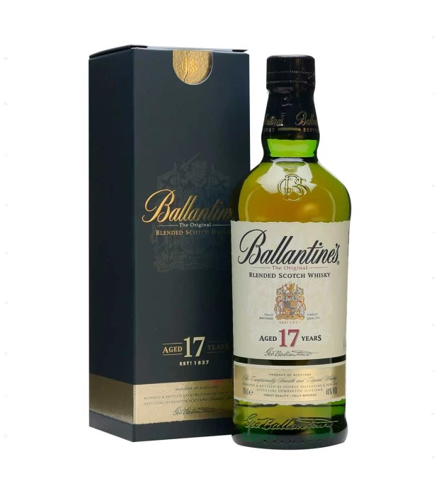 Виски Ballantine's 17 лет 0,7 л 40% в подарочной упаковке