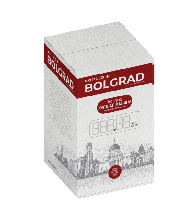 Напиток винный Болград Малина красный полусладкий 10л 9-12%