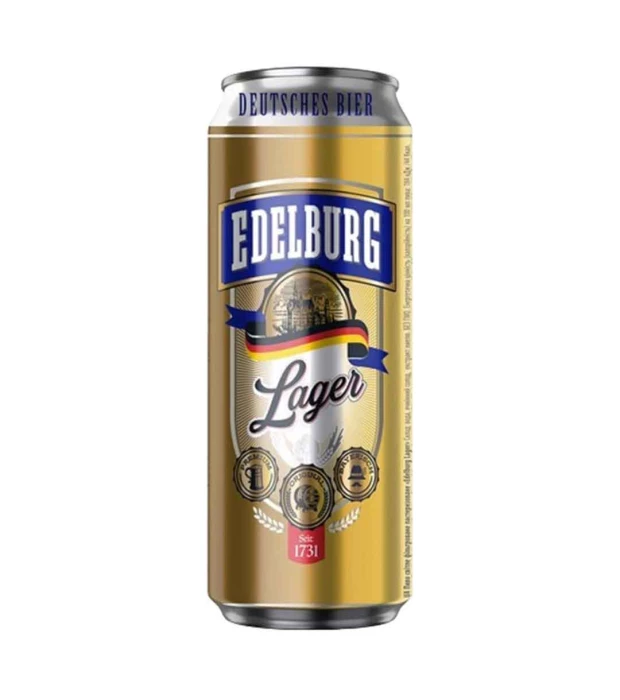 Пиво Edelburg Lager світле фільтроване 5,2% 0,5л