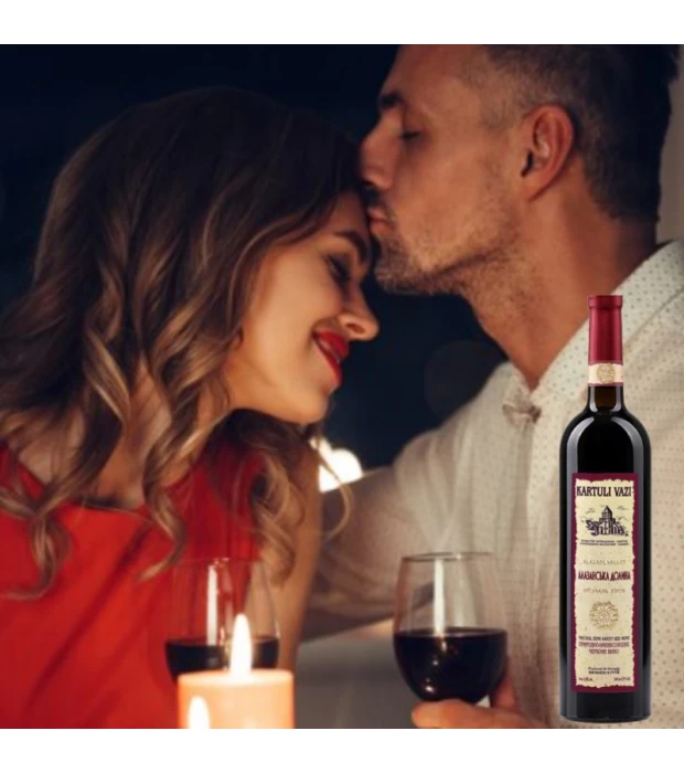 Вино Kartuli Vazi Алазанська долина червоне напівсолодке 1,5л 11% купити