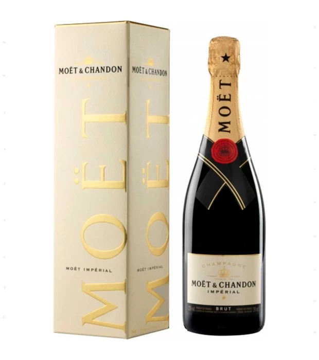 Шампанське Moet & Chandon Brut Imperial біле брют 0,75л 12% у подарунковій упаковці