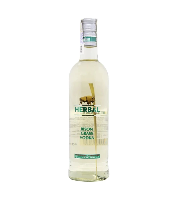 Напиток крепкий на основе водки и настойки Зубровки Herbal Bison Grass Vodka 0,7л 40%
