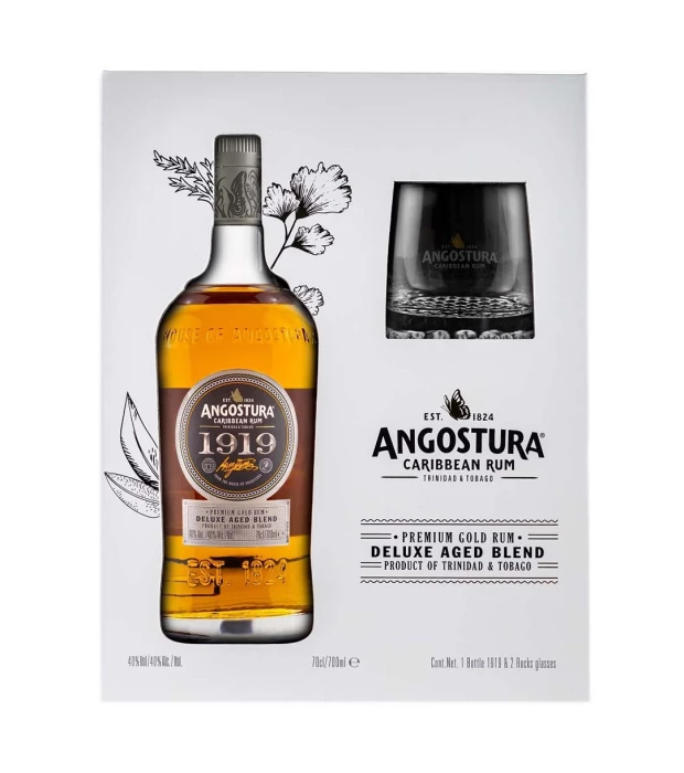 Ром Angostura 1919 0,7л 40% +2 стакана подарок