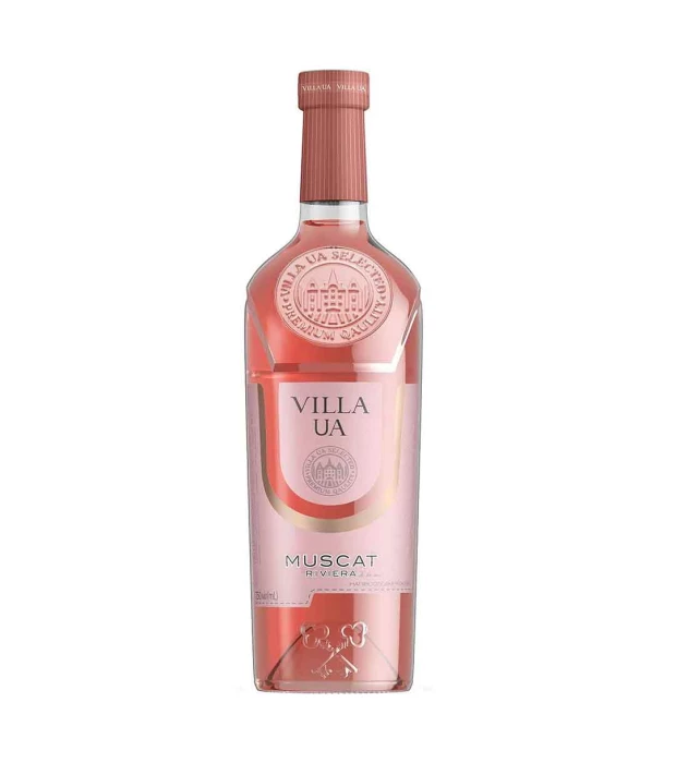 Вино Villa UA Мускат Ривьера розовое полусладкое 0,75л 9-13%