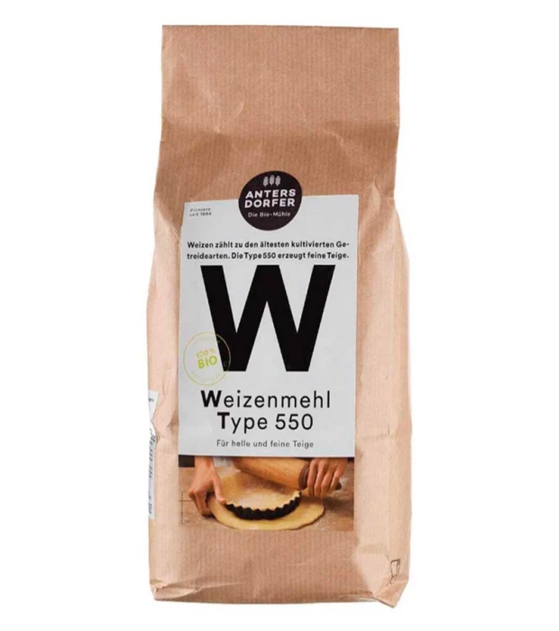 Мука пшеничная Т 550 органическая Antersdorfer Die Bio-Muhle 1 кг