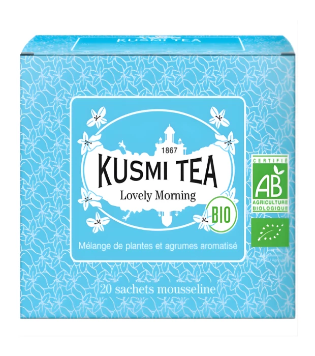 Чай зелений Чудовий Ранок органічний, Kusmi Tea, 20х2г