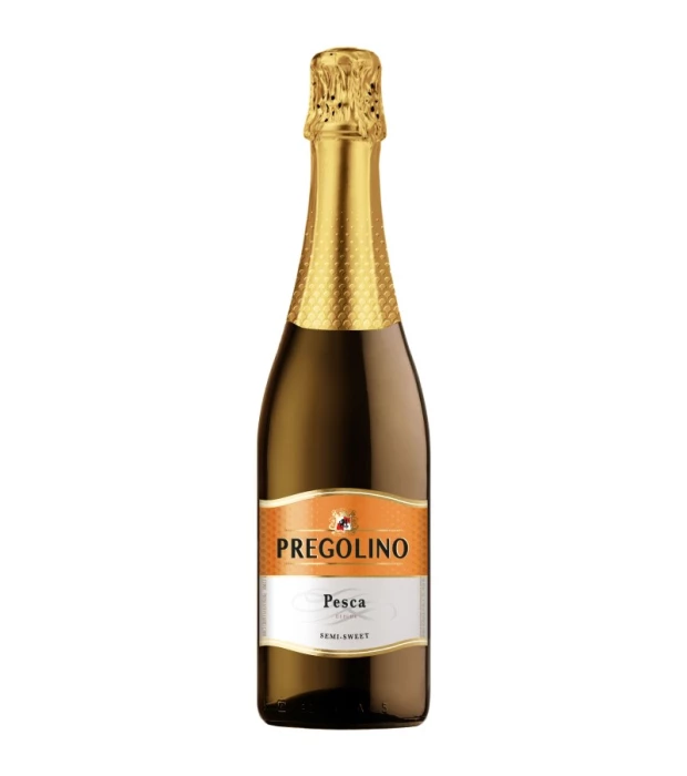 Напій винний слабоалкогольний газований Pregolino Pesca напівсолодкий білий 0,75л