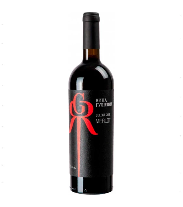 Вино Вина Гулієвих Select Merlot сухе червоне 0,75л 13%