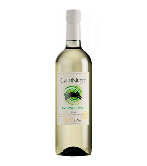 Вино Gato Negro San Pedro Pinot Grigio біле напівсолодке 0,75л 12%
