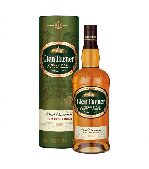 Виски Glen Turner Rum Cask Finish 0,7 л 40% в подарочной упаковке