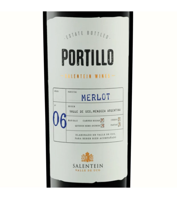 Вино Portillo Merlot Salentein красное сухое 0,75л 14% купить