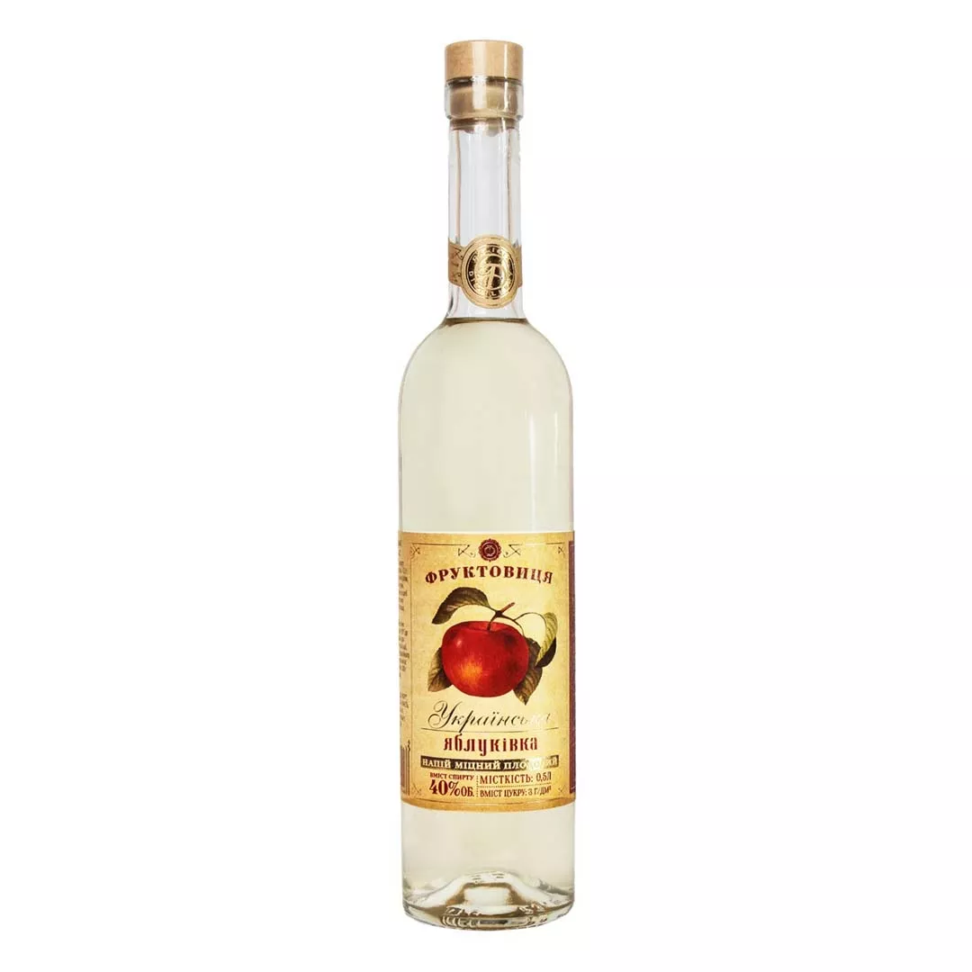 Купить Напиток крепкий плодовый Фруктовиця Яблуковка Украинская 0,5л 40% онлайн в 【интернет-магазине RUMKA.ONLINE】✅. Оригинальная продукция бренда. Гарантия качества ⭐️. Выгодная цена и ✈️ Быстрая доставка по всем городам Украины.