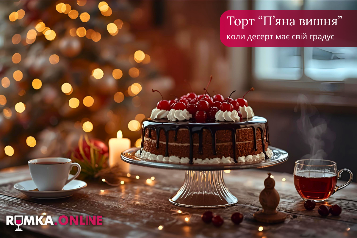Торт П’яна вишня—коли десерт має свій градус