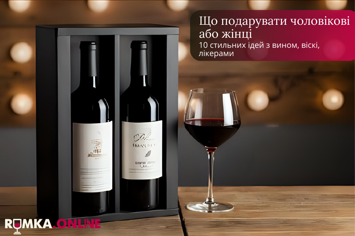 Що подарувати чоловікові або жінці – 10 стильних ідей з вином, віскі, лікерами