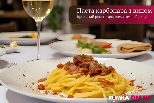 Паста карбонара з вином: ідеальний рецепт для романтичної вечері