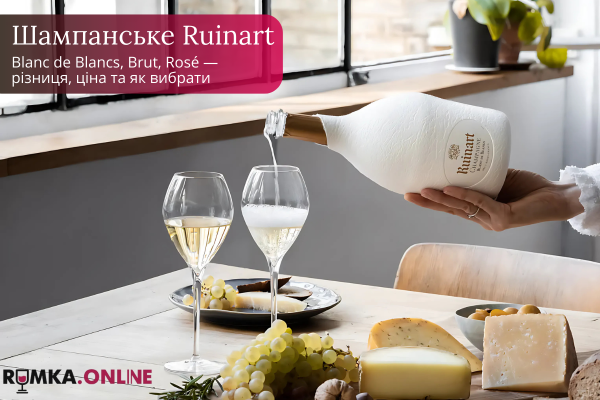 Шампанское Ruinart: Blanc de Blancs, Brut, Rosé — разница, цена и как выбрать