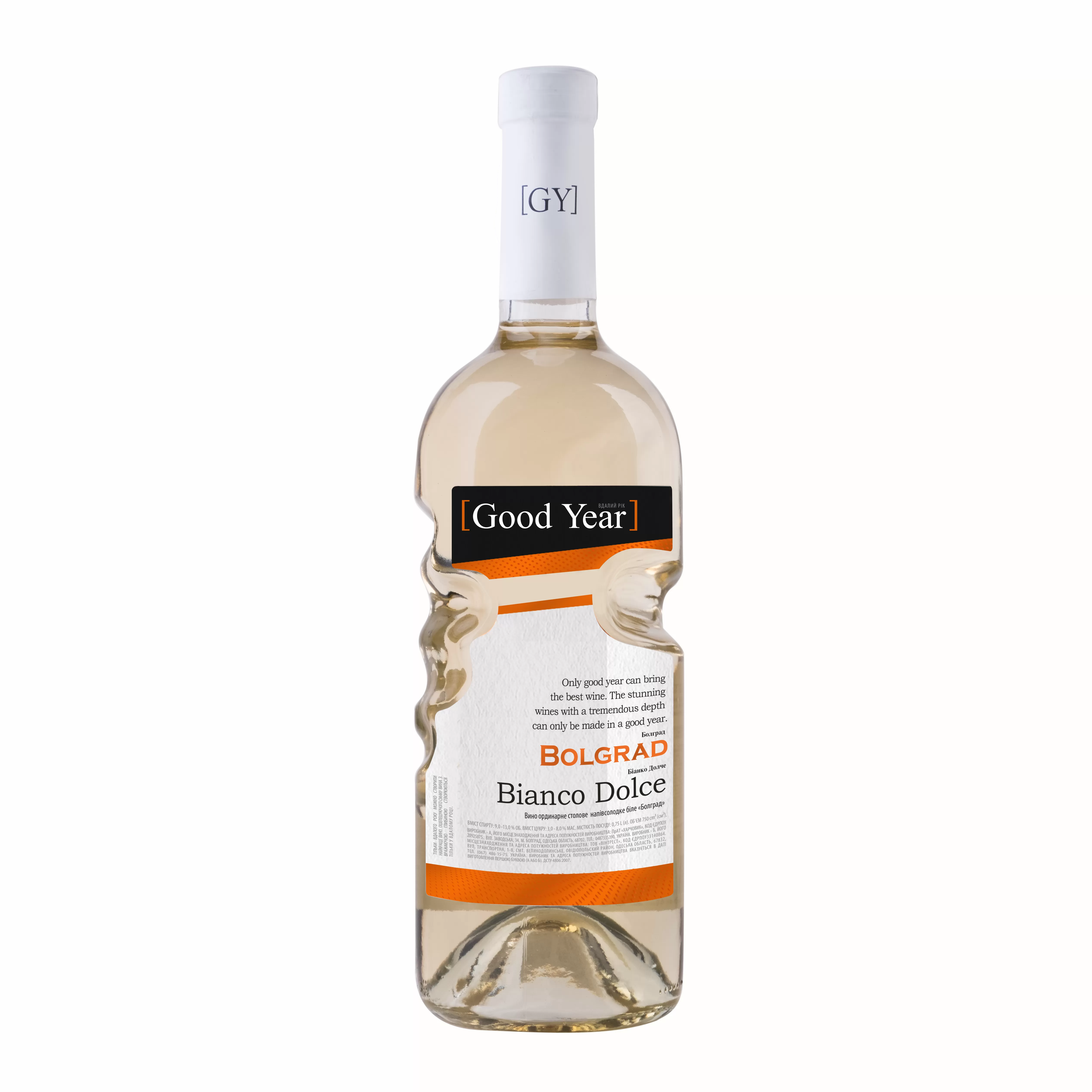 Вино Bolgrad Bianco Dolce белое полусладкое 0,75л 9-13%