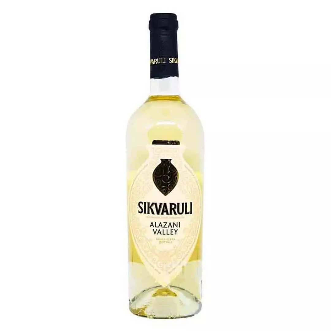 Вино Sikvaruli Алазанская Долина полусладкое белое 0,75л 10,5–12%