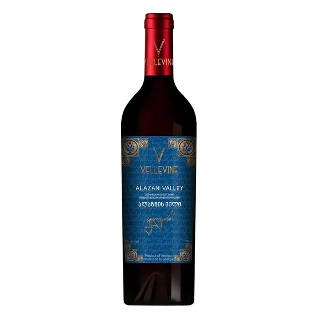 Вино Vellevine Алазанская долина красное полусладкое 0,75л 11-13%