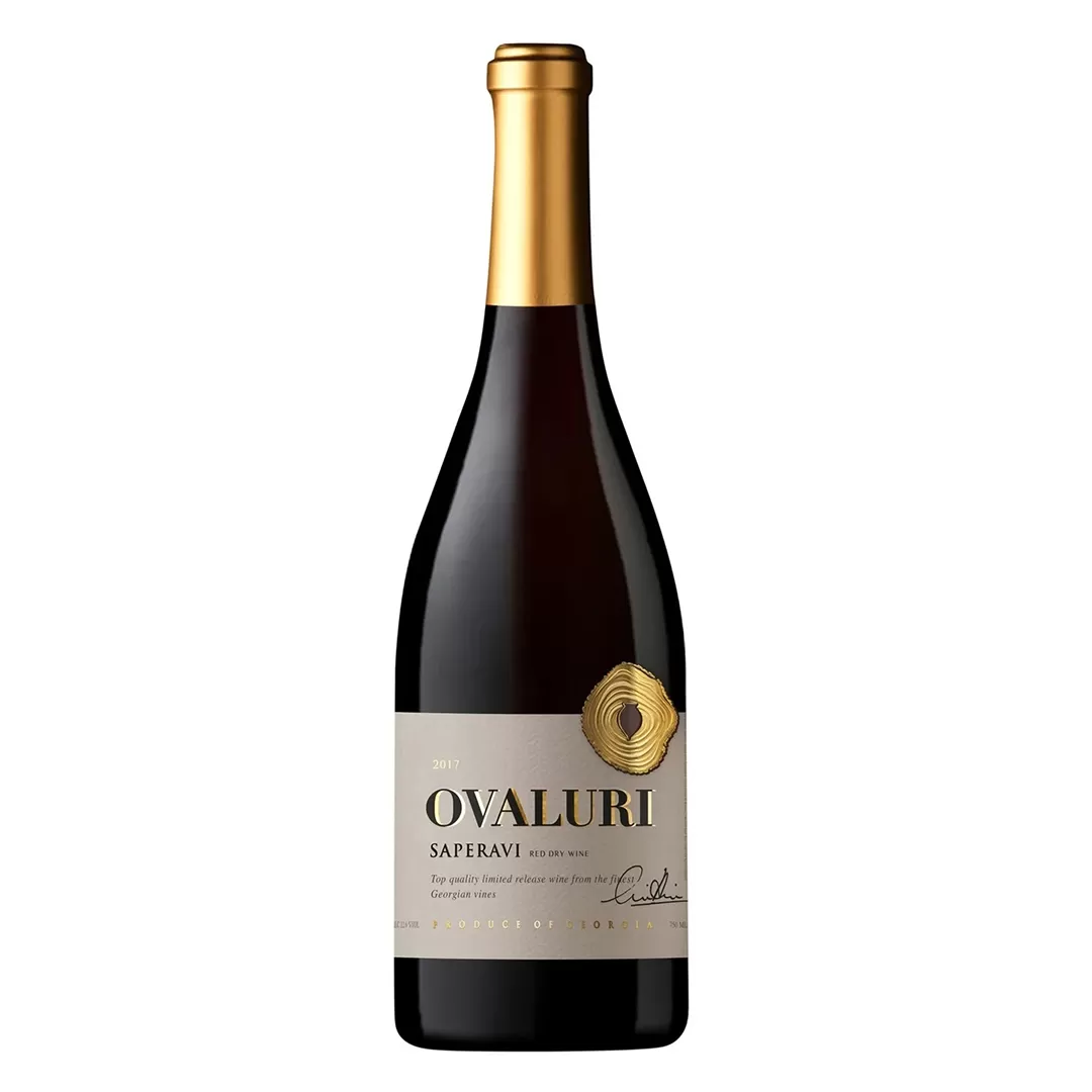 Вино Ovaluri Saperavi червоне сухе 0,75л 12,6%