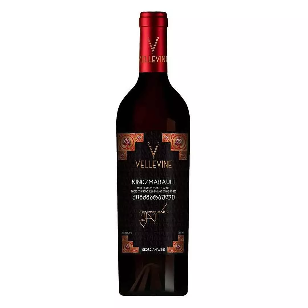 Вино Vellevine Киндзмараули красное полусладкое 0,75л 11-13%