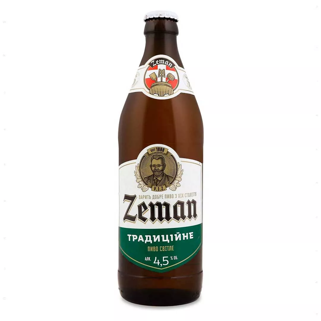Пиво Zeman Традиционное светлое 0,5л 4,5%