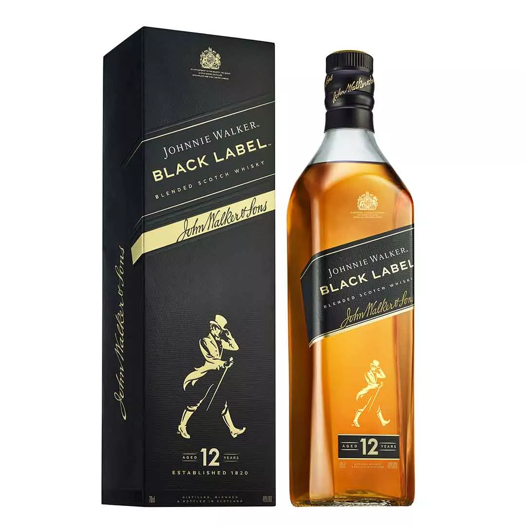 Виски Johnnie Walker Black Label 0,7л 40% в коробке