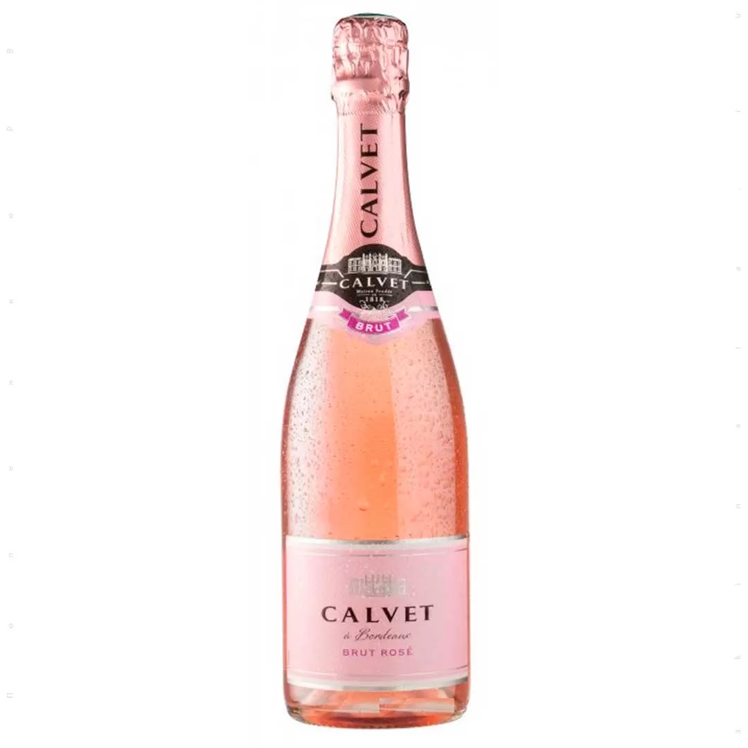 Вино игристое Calvet Cremant de Bordeaux Brut Rose розовое сухое 0,75л 10,5%