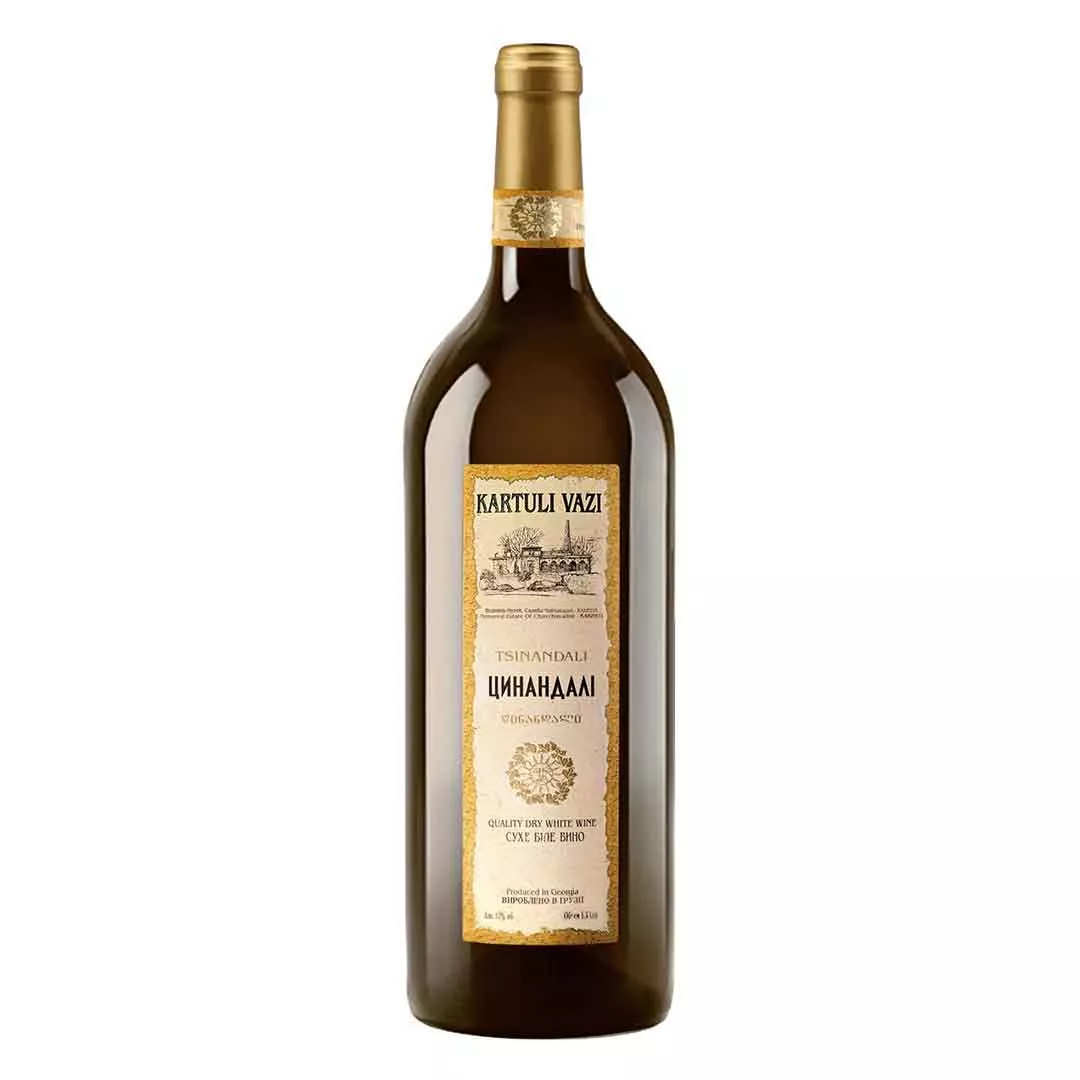 Вино Kartuli Vazi Tsinandali белое сухое 1,5л 12%