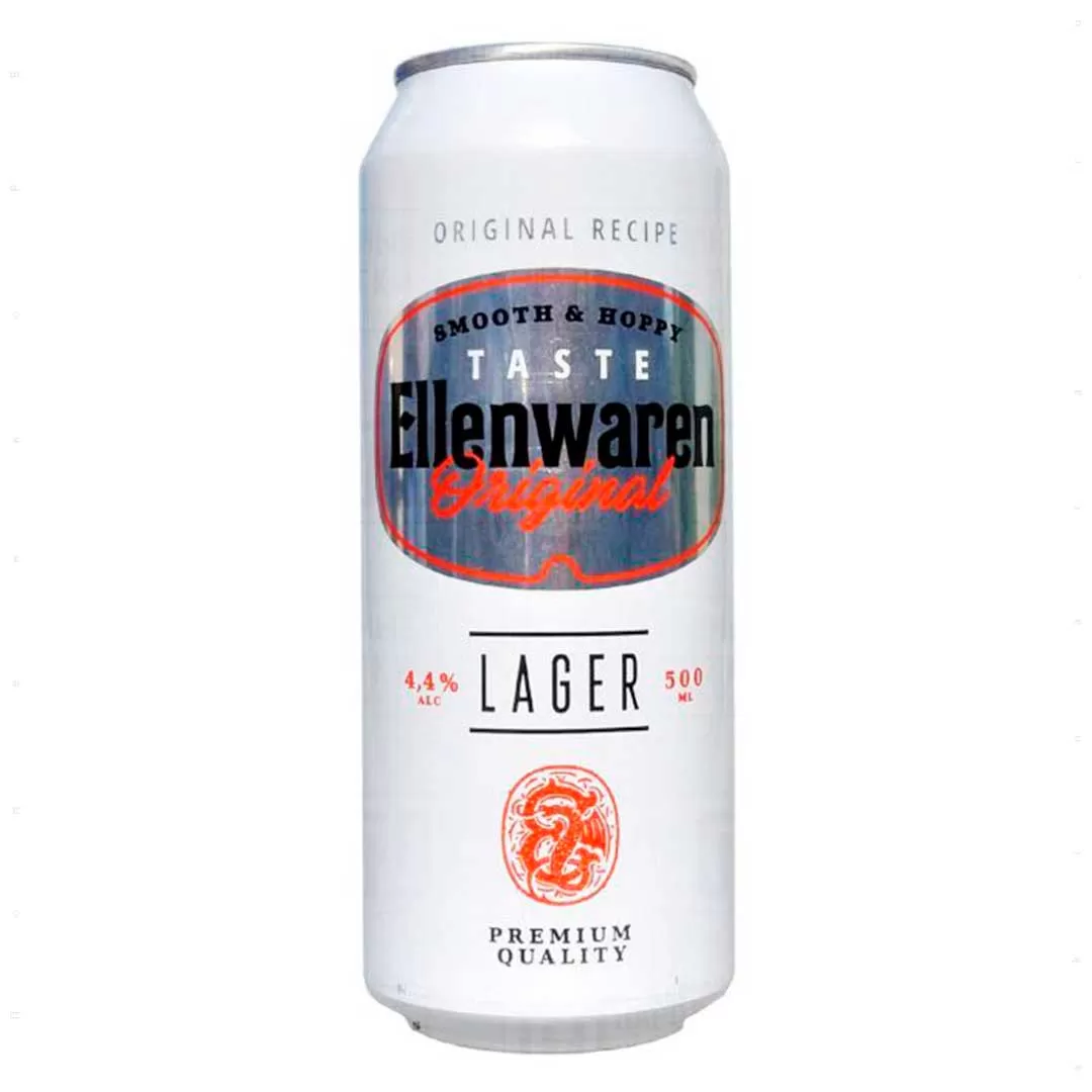 Пиво Ellenwaren Original Lager світле фільтроване 0,5 л 4,4%