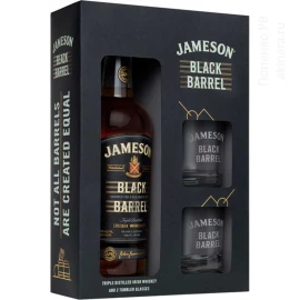 Віскі Jameson Black Barrel джеймесон Блек Барелл + 2 келихи в коробці 0,7 л 40%