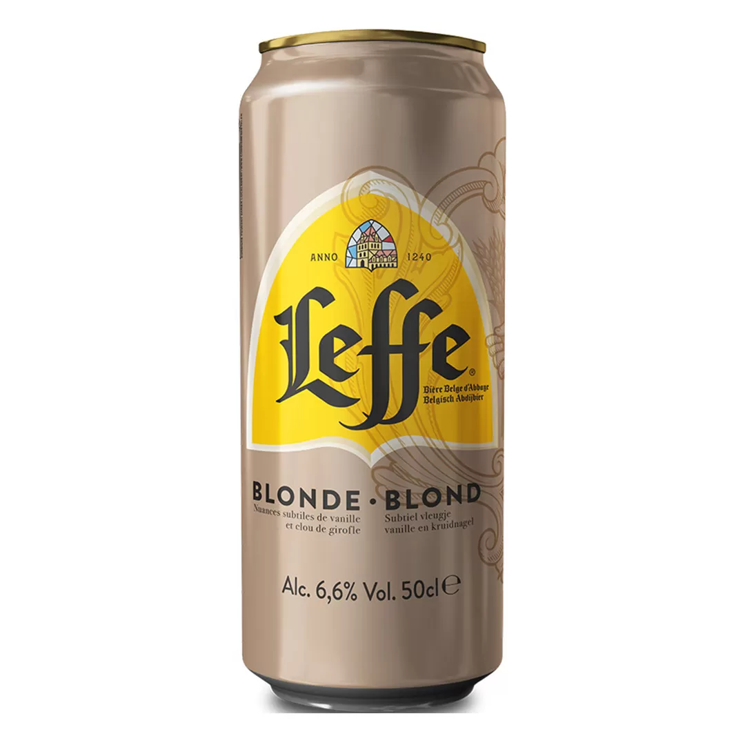 Пиво Leffe Blonde 0,5л 6,6% ж/б