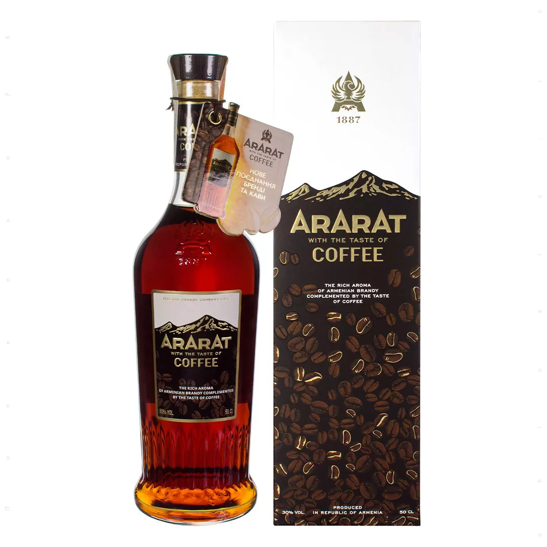 Крепкий алкогольный напиток Ararat Coffee 0,5 л 30%