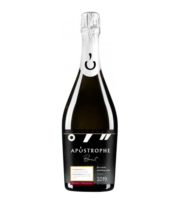 Вино ігристе Apostrophe біле брют 0,75л 10-13,3%