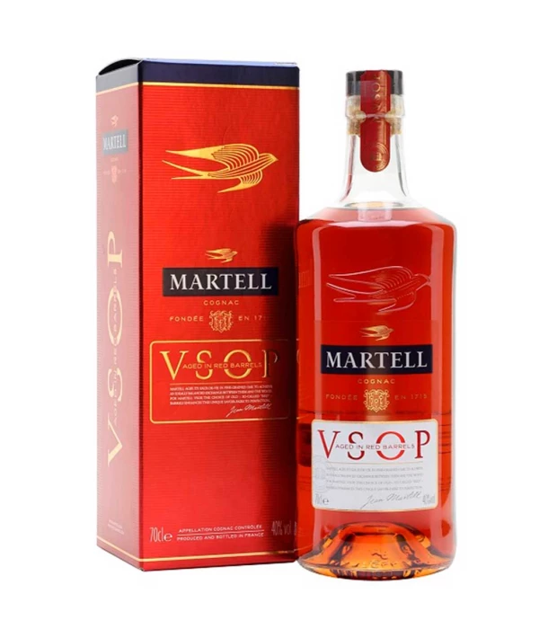 Коньяк Martell V. S. O. P. 0,7 л 40% в подарунковій упаковці