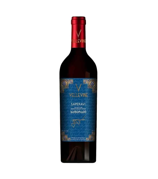 Вино Vellevine Саперави красное сухое 0,75л 11-13%
