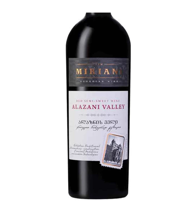 Вино Miriani Алазанская долина красное полусладкое 0,75л 11-12% купить