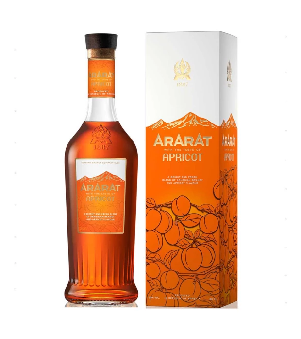 Напиток крепкий алкогольный Ararat Apricot 0,5л 30% в коробке