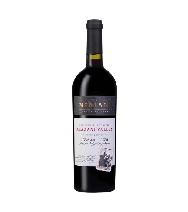 Вино Miriani Алазанська долина червоне напівсолодке 0,75л 11-12%