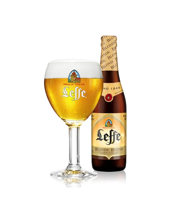 Пиво бельгійське Leffe Blonde 0,33л 6,4% купити