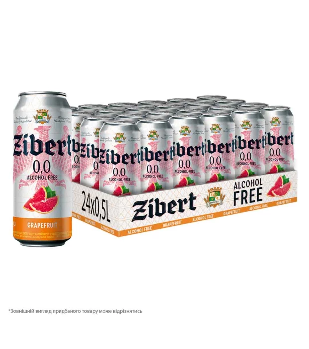 Пиво Zibert Грейпфрут безалкогольне 0,5л ж/б