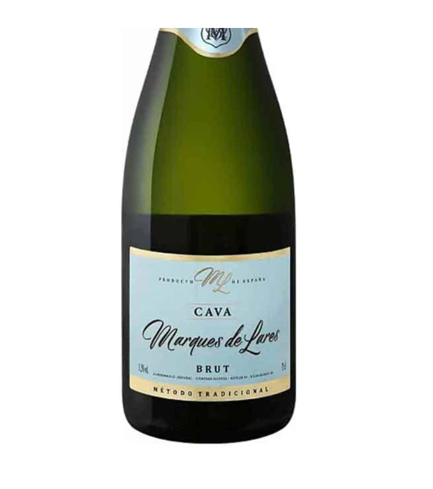 Вино ігристе Marques de Lares CAVA Bianco Brut біле сухе 0,75л 11,5% (0157) купити