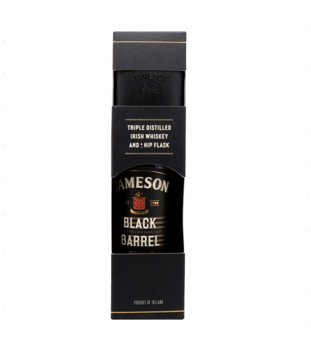 Віскі набір Jameson Black Barrel 0,7 40% + фляга
