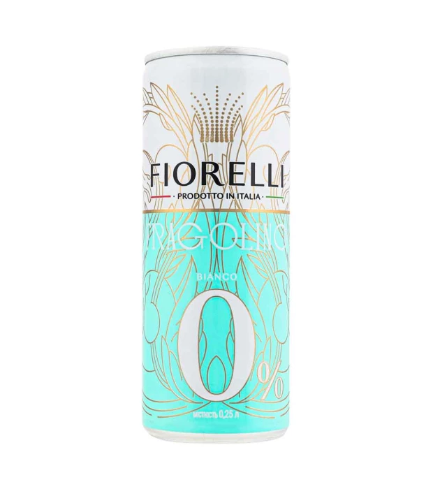 Напій Fragolino Bianco Zero Alcohol Fiorelli б/а 0,25л б/б