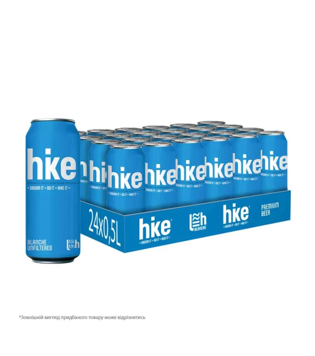 Пиво Hike Blanche светлое нефильтрованное 0,5л 4,90% ж/б