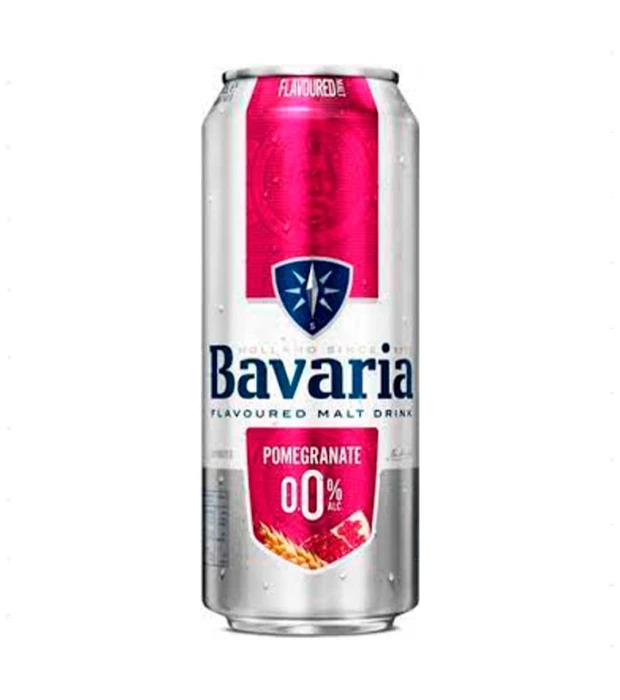 Пиво Bavaria Malt Pomegranate светлое фильтрованное безалкогольное 0,5л 0%