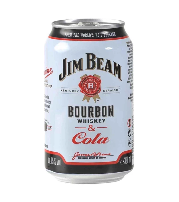 Напій слабоалкогольний Jim Beam Whiskey-Cola 0,33 л 4,5% ж/б